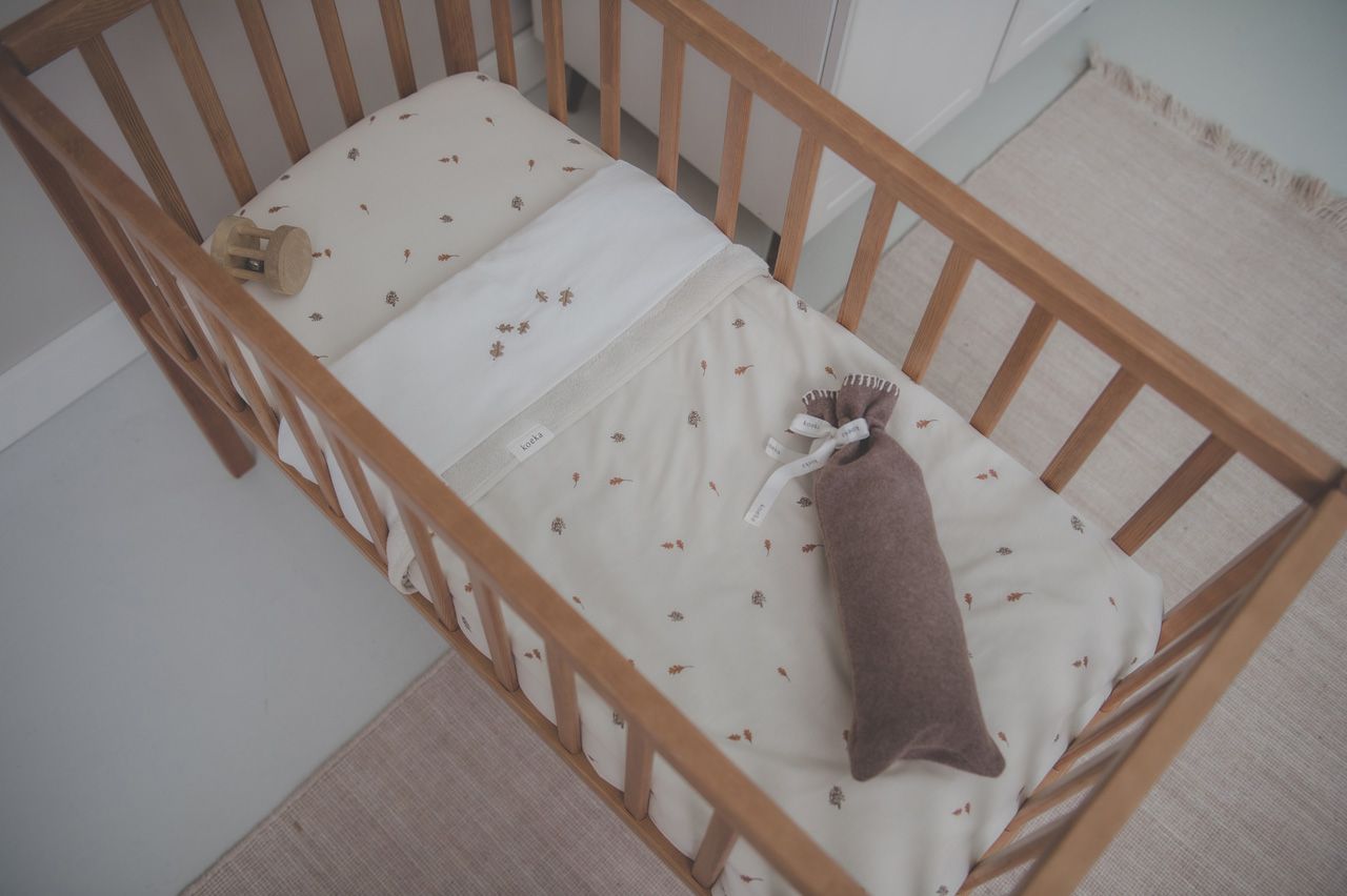 Drap housse pour lit de bébé Forest Blanc chaud - Koeka