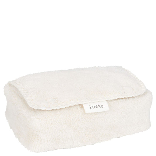 Housse pour lingettes humides Teddy écrue - Koeka