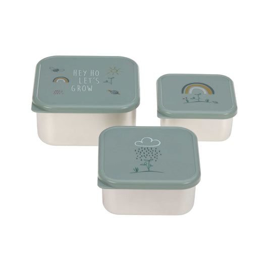 Lot de 3 boîtes à collations en inox "Garden Explorer" - Lässig