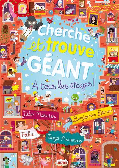 Livre - Cherche et trouve géant "à tous les étages!" - Auzou