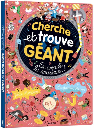 Livre - Cherche et trouve géant "En avant la musique" - Auzou