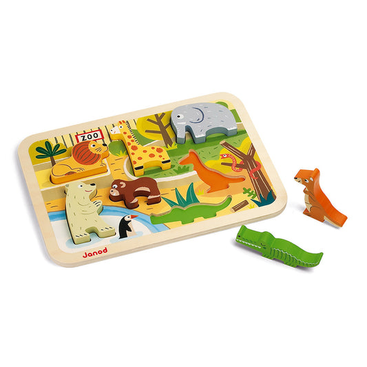 Puzzle "Les animaux du zoo" - Janod