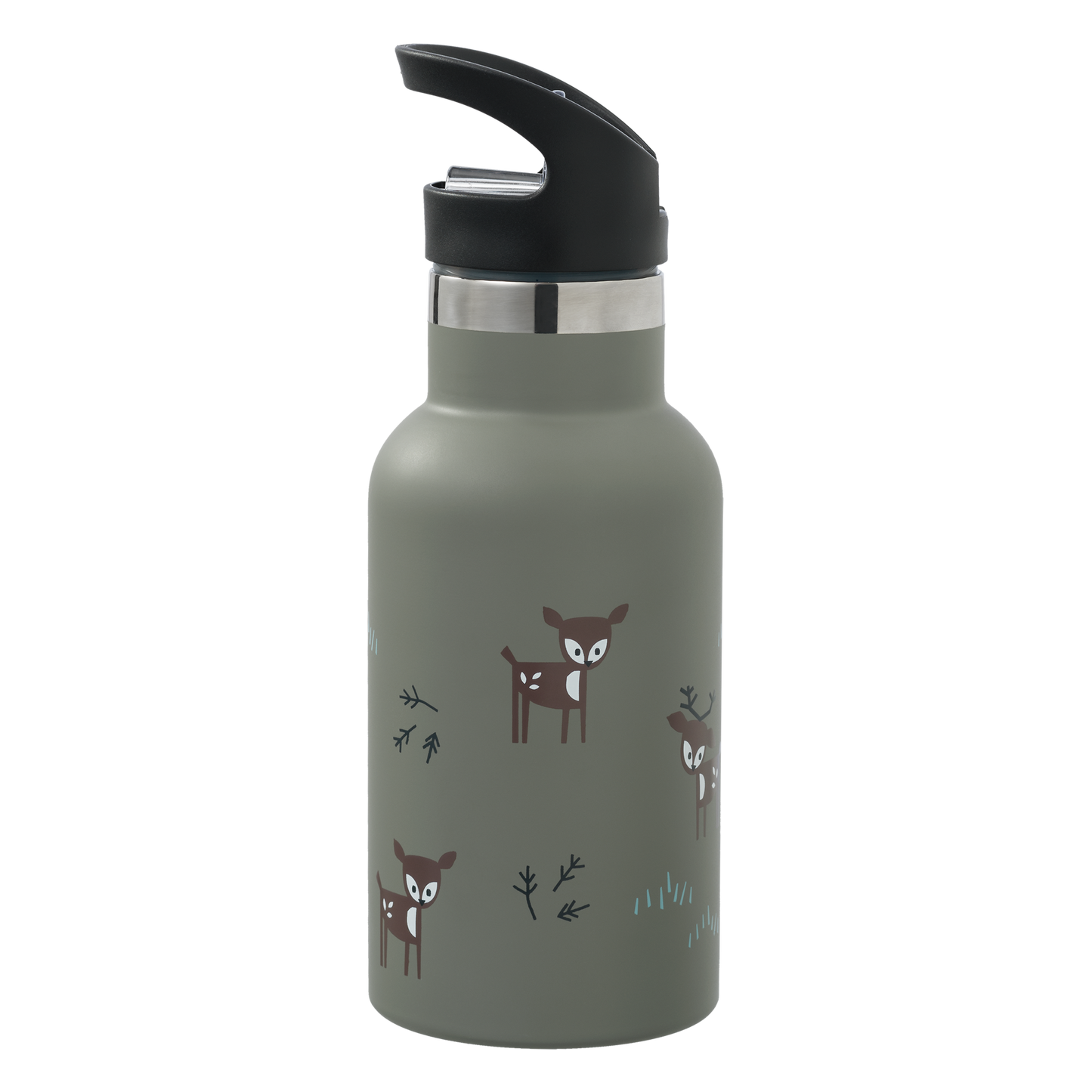 Gourde isotherme "Biches olive" 350ml - Fresk