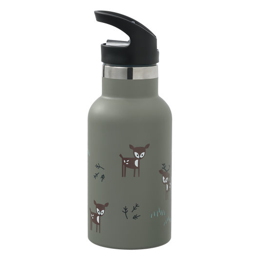 Gourde isotherme "Biches olive" 350ml - Fresk