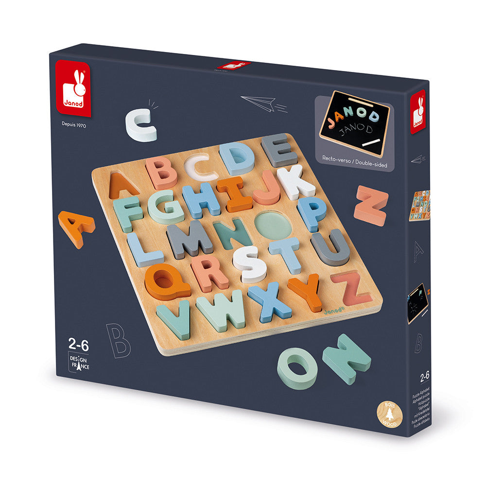 Puzzle alphabet en bois "Sweet cocoon" - Janod