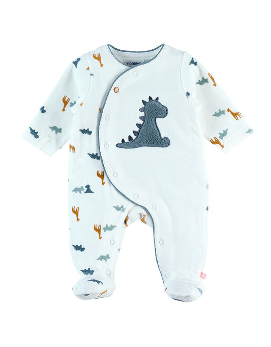 Pyjama velours "Dinos" - Noukies